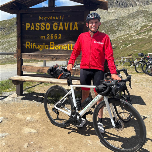 Da Cosseria a Trieste: il viaggio epico di Luca in bici